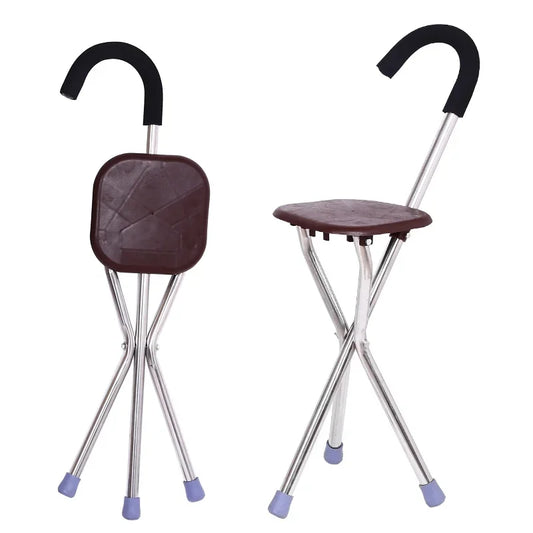 Elderly crutch stool