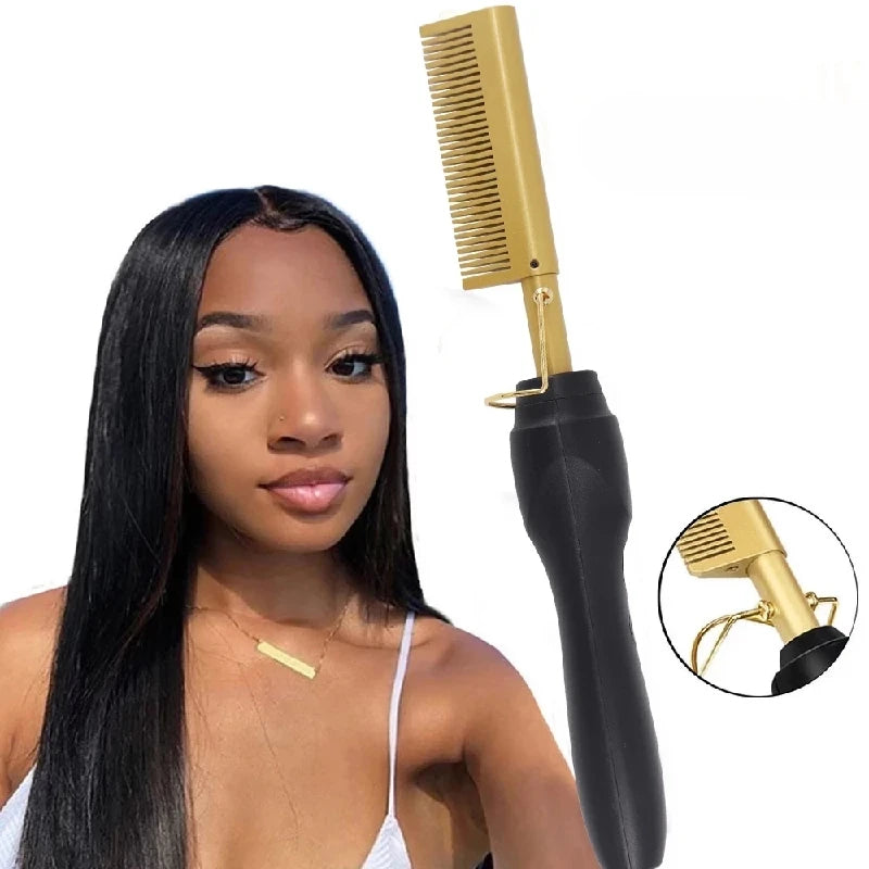 Comb Electric Hair Straightener